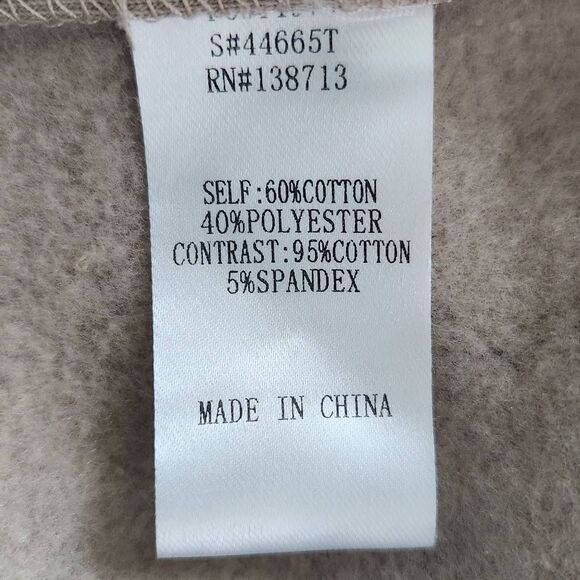 Doe and Rae Tan Oversized Pullover NWT Size Small Tan Oversized Sweatshirt - Picture 9 of 11